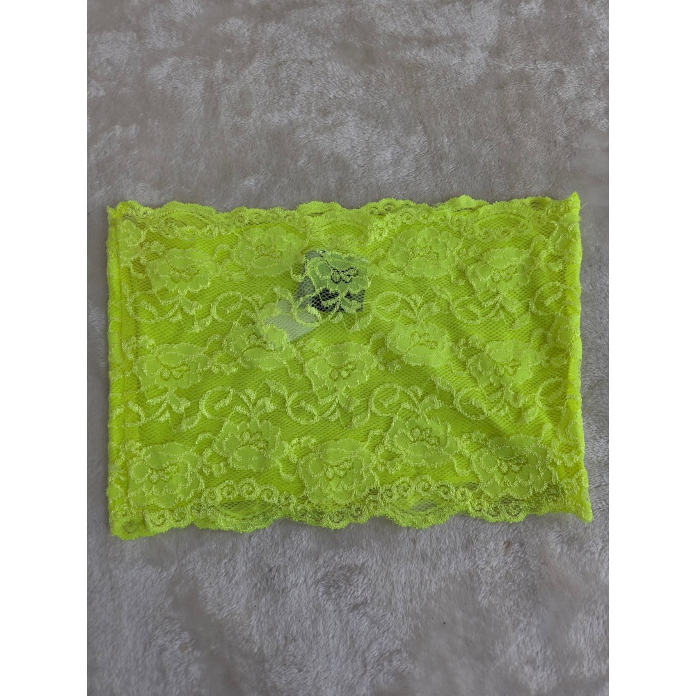 Together Neon Yellow Lace Bandeau Top Small‎ Tube Top